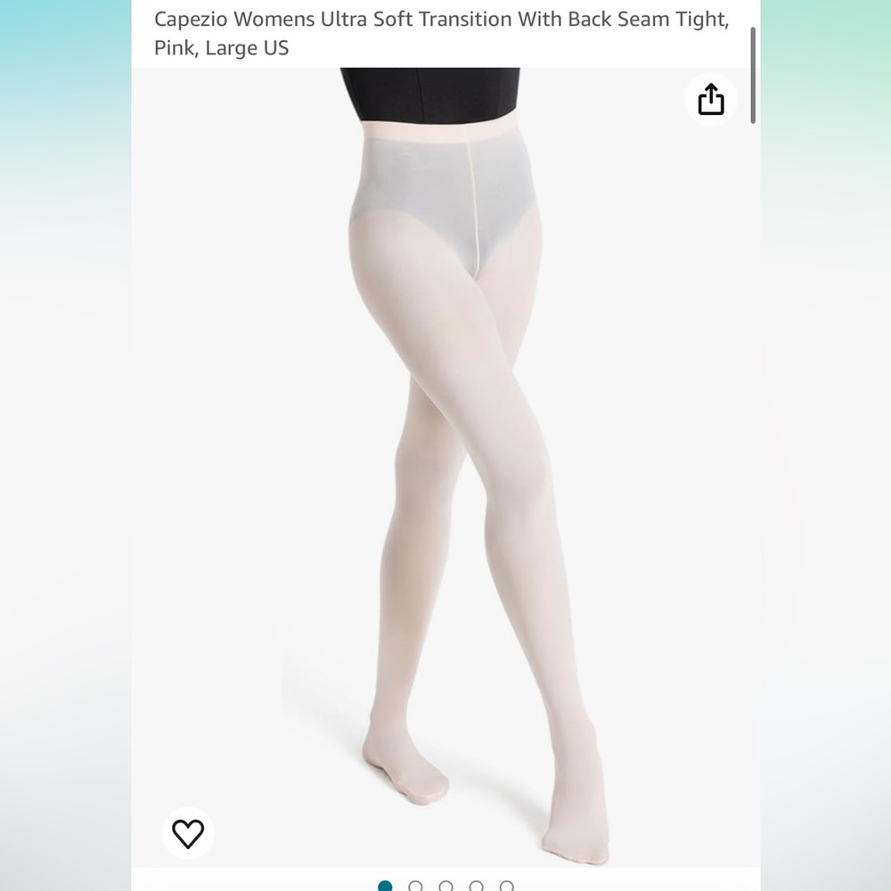 Capezio Womens Ultra Soft Transition With Back Seam Tight, Pink